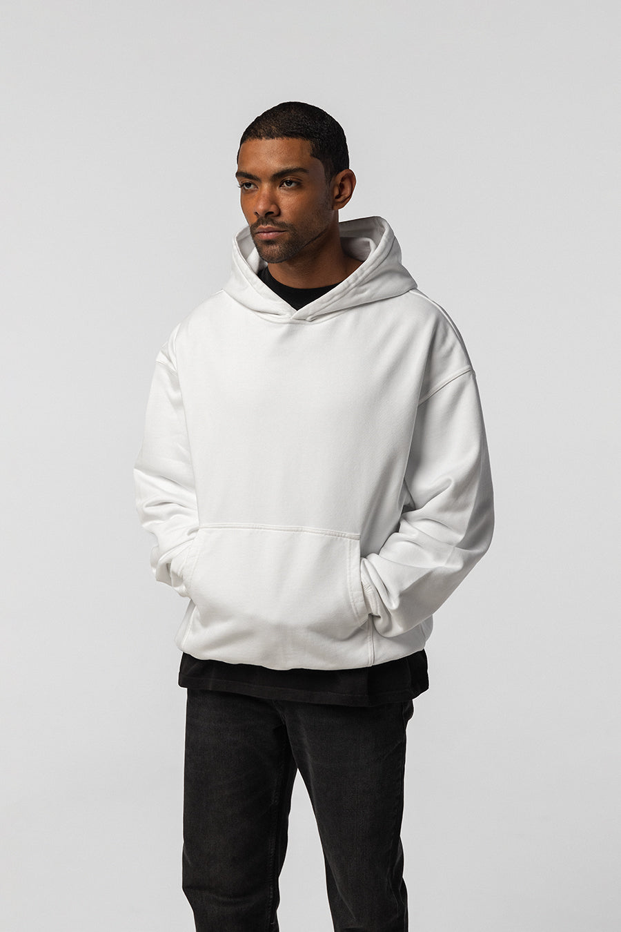 480 GSM White Hoodie