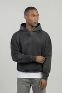 480 GSM Black Sun Faded Hoodie
