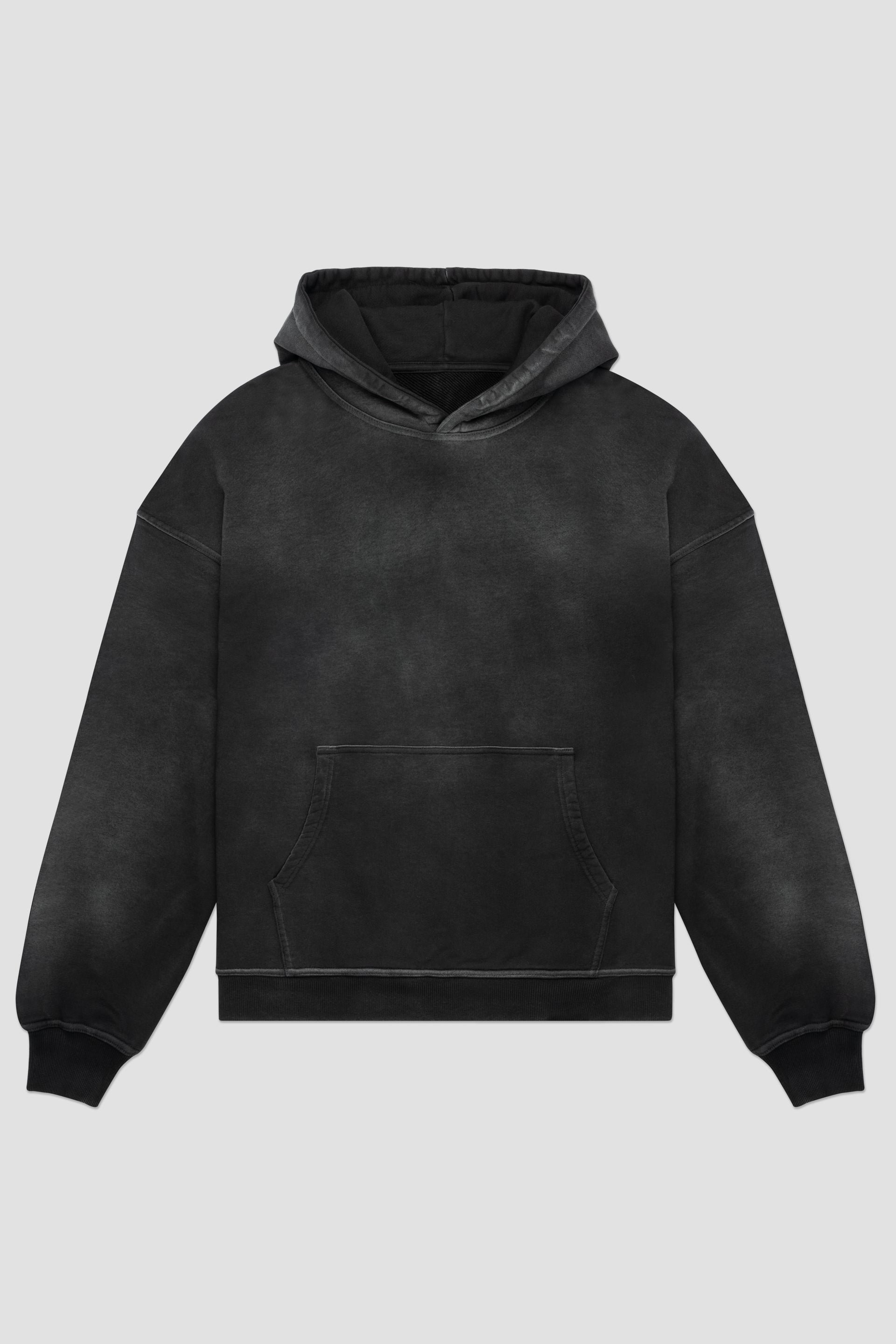 Sun Faded Black Hoodie | Premium 480 GSM | René Bassett