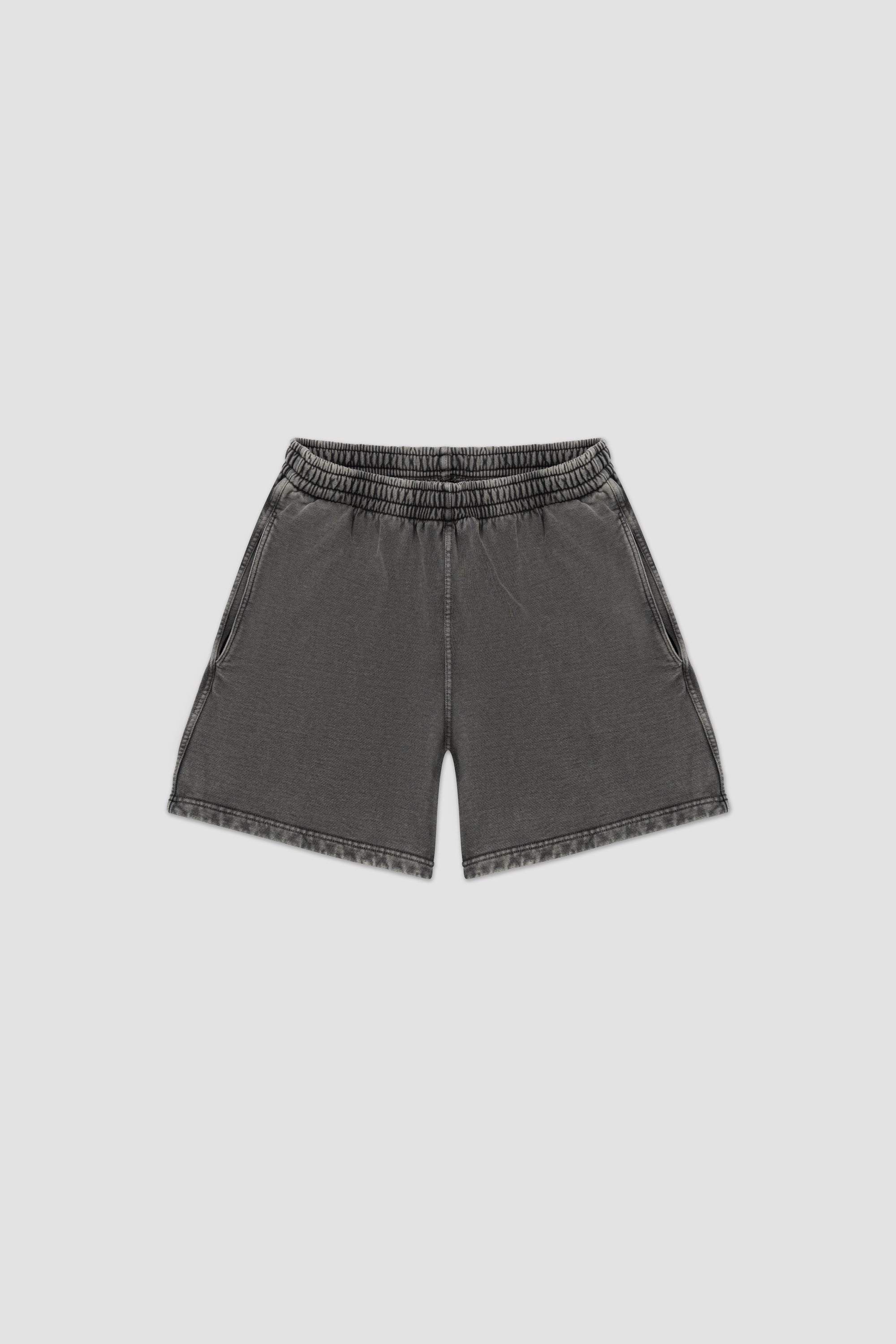 Blank French terry shorts, relaxed fit, made in Portugal